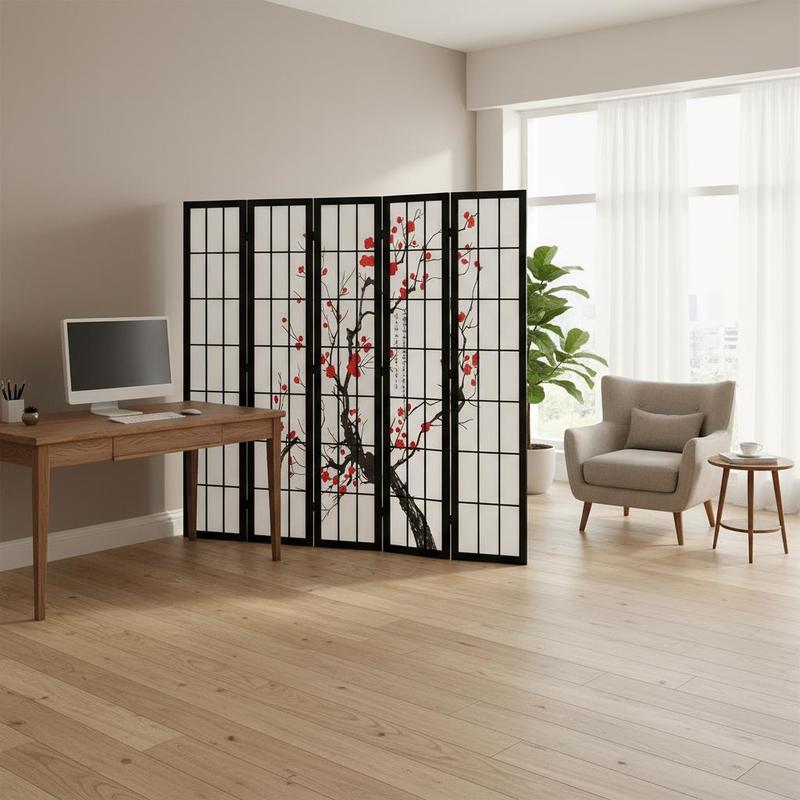 Shoji Screen Divider - Japon Shoji Paravanı 6 Panel Ev