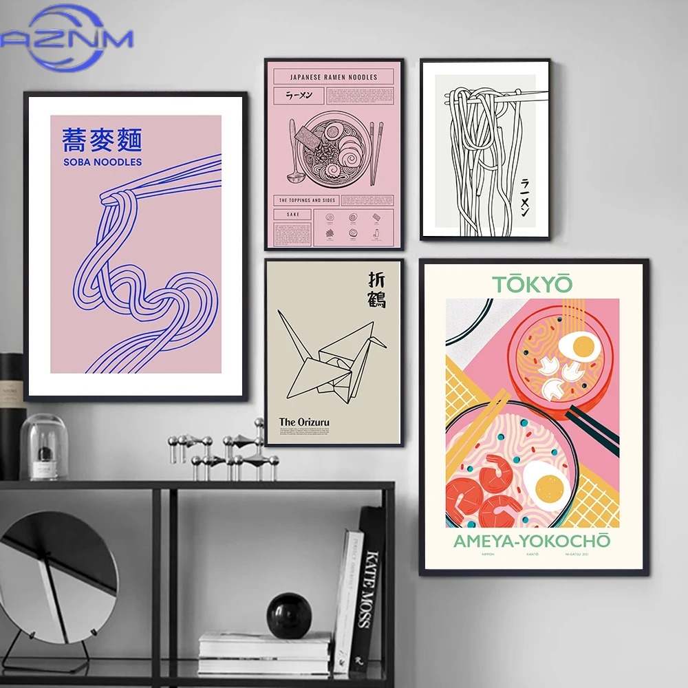 Japanese Food Lifestyle - AZNM AZNM Japon Mutfak Posteri Soba