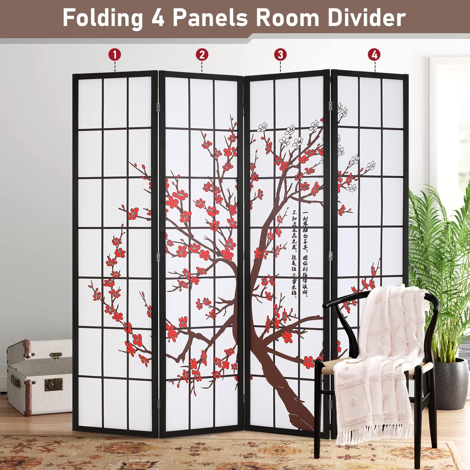 6Ft Katlanabilir Gizlilik Bölü - Shoji Screen Divider incelemesi ve fiyatı