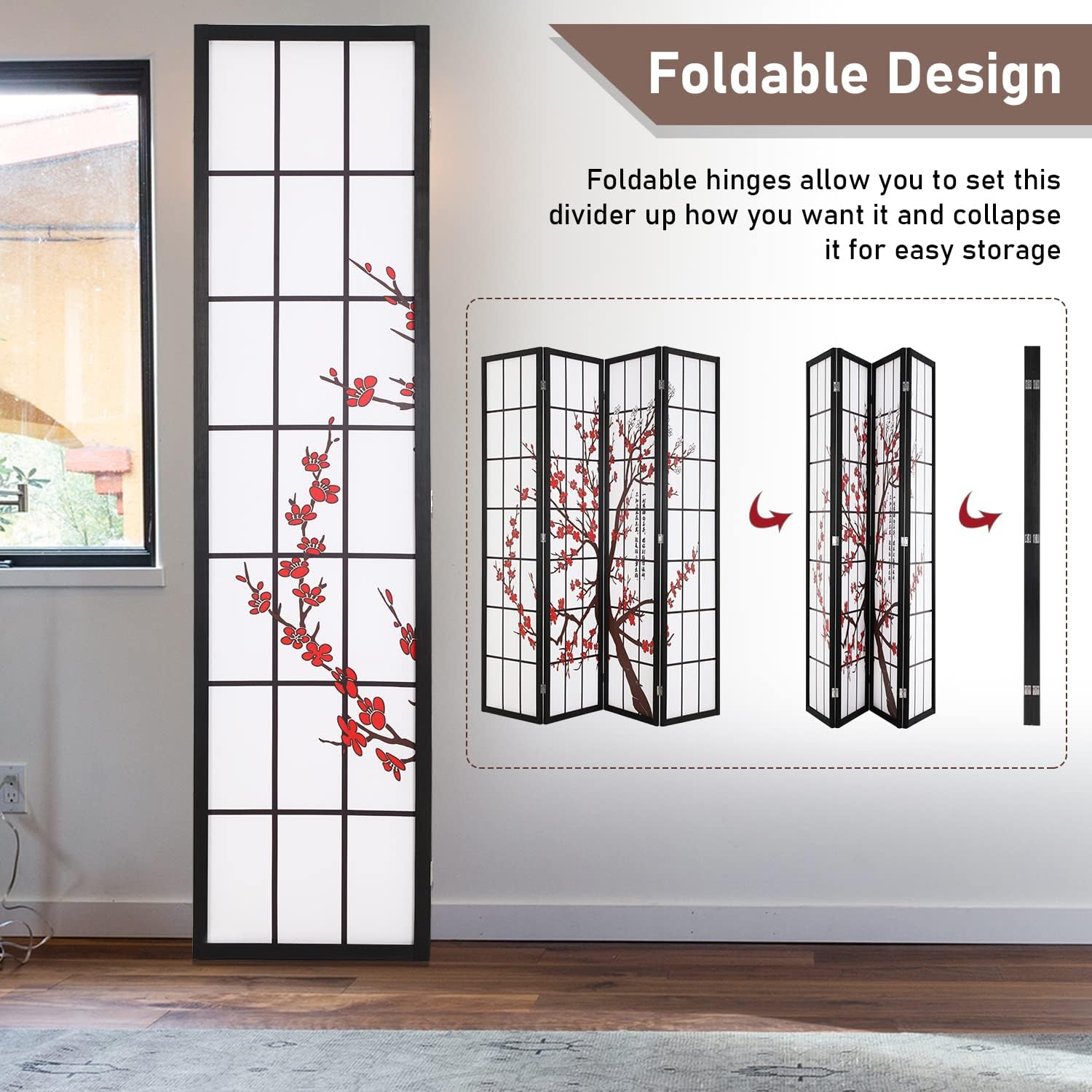 6Ft Katlanabilir Gizlilik Bölü - Shoji Screen Divider incelemesi ve fiyatı