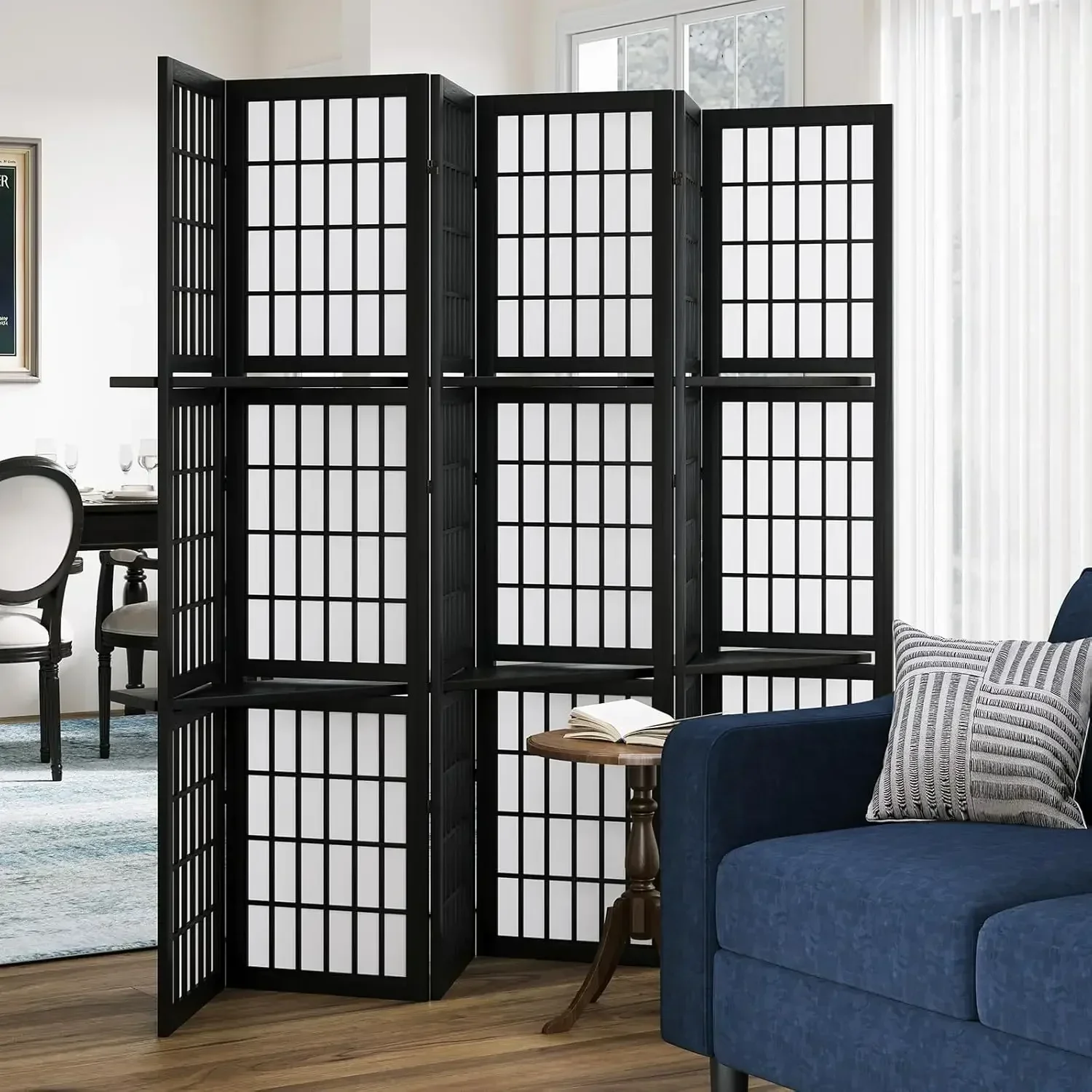 6 Panel 5.6ft Katlanabilir Taş - Shoji Screen Divider incelemesi ve fiyatı